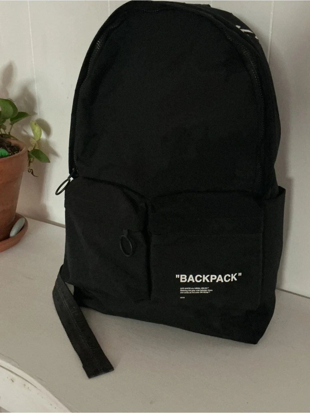 Off White Quote Backpack